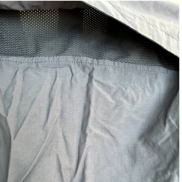 REI Tactel Nylon Blue Vented Short Sleeve Button Front Top Size Medium - Picture 9 of 12